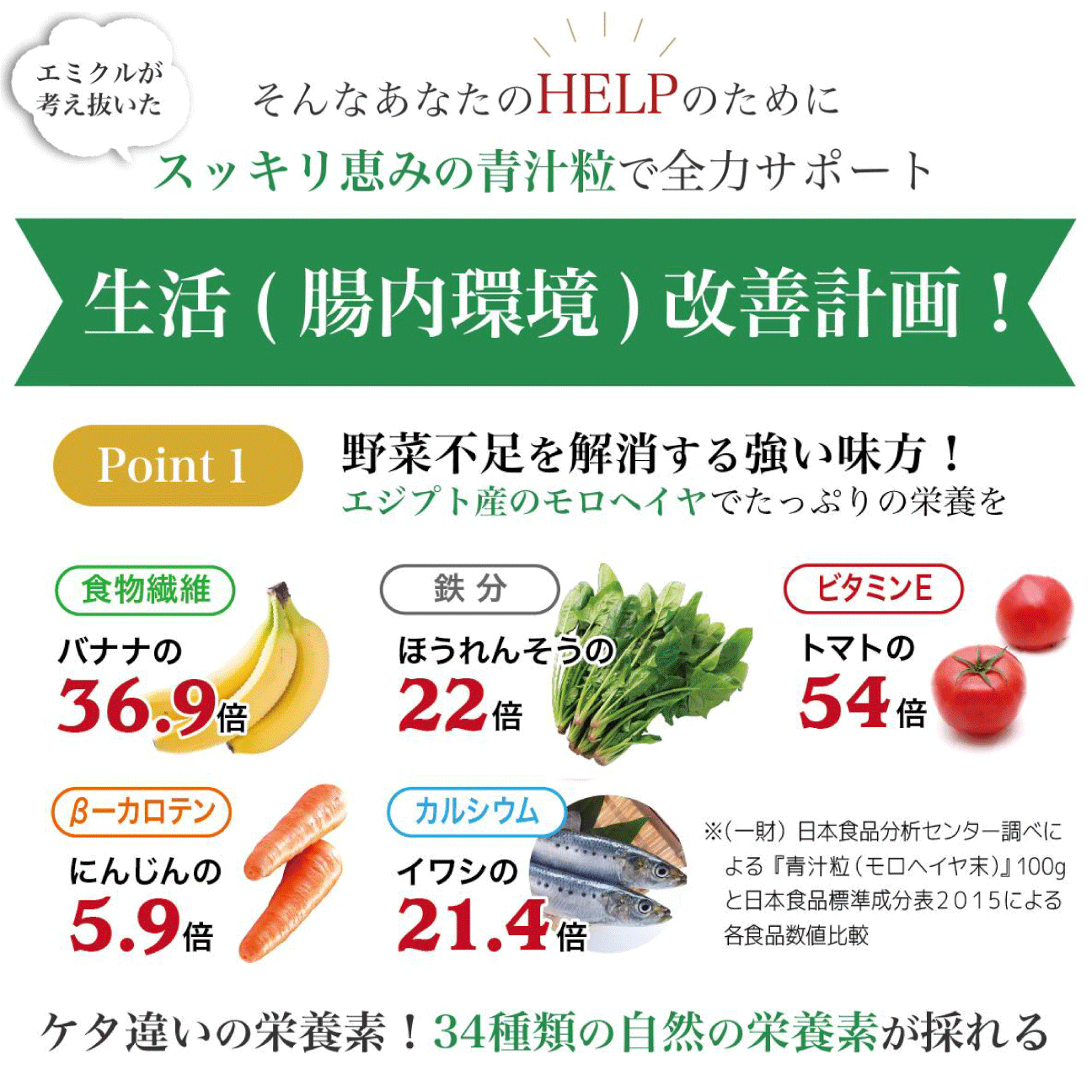 生活（腸内環境）改善計画！POINT1